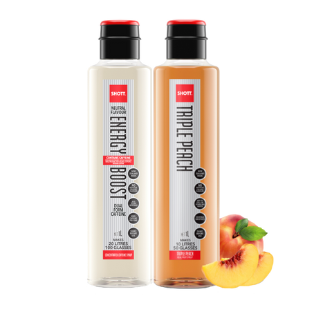 SHOTT Triple Peach & Natural Energy Boost Combo